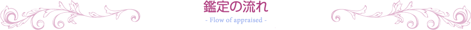 鑑定の流れ
